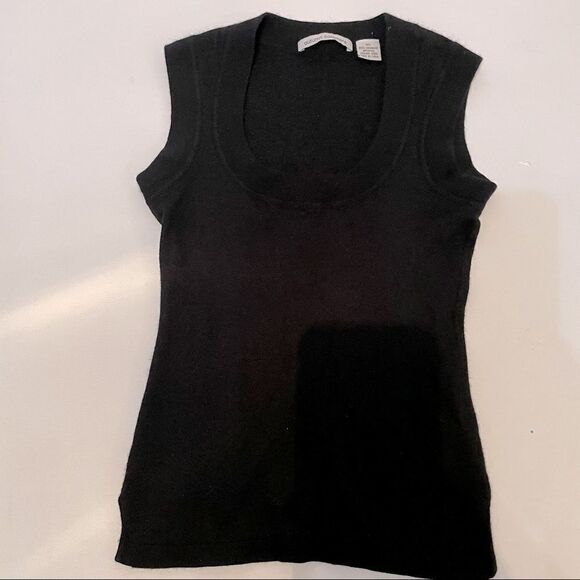 Autumn Cashmere super soft fitted XS Cashmere sleeveless top - Picture 1 of 7
